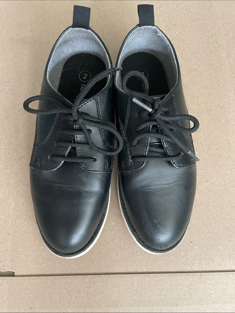Cat & Jack Black Lace-Up Oxford Sneakers